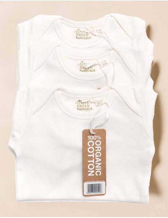 Body Bebé Unisex Manga Larga Organic Blanco MGX BABY Pack X2 Talla 0-3  Meses - Megamaxi