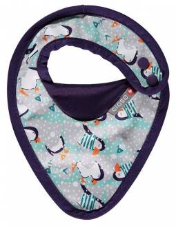 Babero reversible POP IN Ajustable - Pingüinos