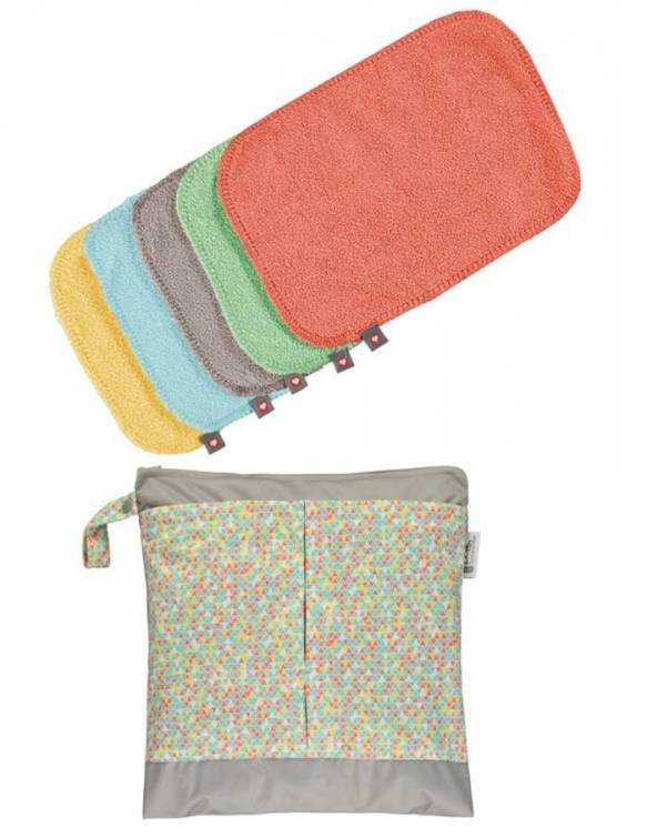 Pack De Toallitas POP IN Lavables De Bambú - Tonos Pastel