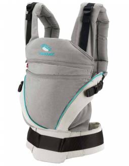 Mochila Portabebés MANDUCA XT - Gris/Turquesa