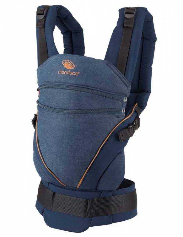 Mochila Portabebés MANDUCA XT - Tejana/Azul