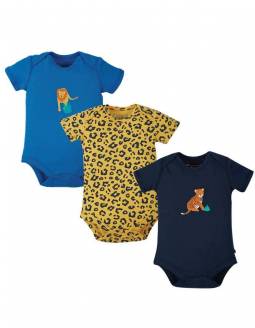 Pack De 3 Bodies Algodón Orgánico FRUGI - Safari