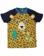 Camiseta De Manga Corta Algodón Orgánico FRUGI - Leopardo