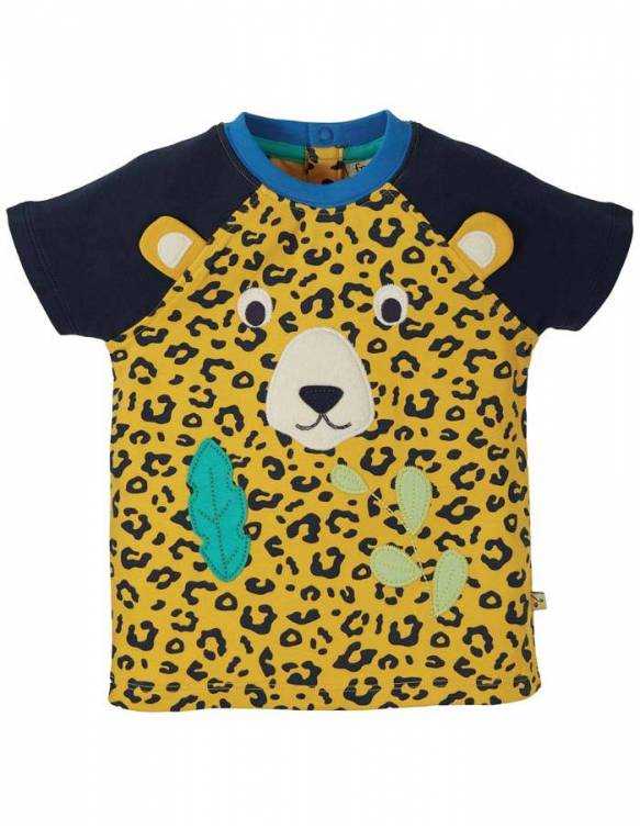 Camiseta De Manga Corta Algodón Orgánico FRUGI - Leopardo