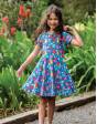 Vestido De Algodón Orgánico FRUGI Con Vuelo - Flor De Loto