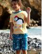 Pantalón Corto De Algodón Orgánico FRUGI Reversible - Pingüinos