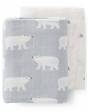 Pack 2 Muselinas Algodón Orgánico FRESK - Oso Polar