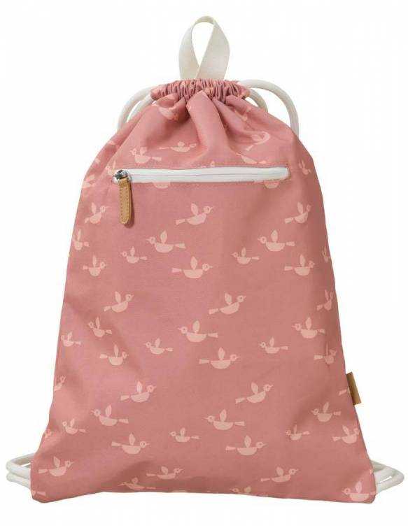 Mochila Saco Reciclada FRESK Repelente Al Agua - Pajaritos