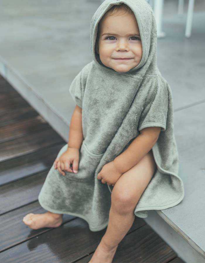Poncho Toalla Bebe Bambu Timboo Apricot Blush