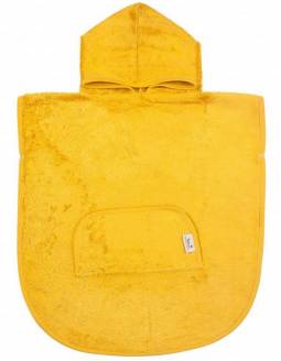 Toalla Poncho Bambú TIMBOO Con Capucha - Ocher