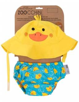 Conjunto Bañador Pañal + Gorro UPF 50 ZOOCCHINI - Pato