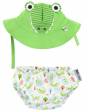 Conjunto Bañador Pañal + Gorro UPF 50 ZOOCCHINI - Cocodrilo