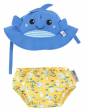 Conjunto Bañador Pañal + Gorro UPF 50 ZOOCCHINI - Ballena