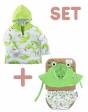 Set Bañador Pañal + Gorro + Albornoz UPF 50 ZOOCCHINI - Cocodrilo