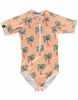 Bañador Niña Manga Corta Protección Solar UPF50 - Palm Breeze