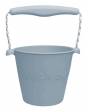 Cubo Playa Plegable Silicona Ecológica SCRUNCH - Blue