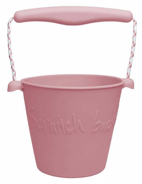 Cubo Playa Plegable Silicona Ecológica SCRUNCH - Pink