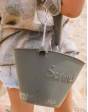 Cubo Playa Plegable Silicona Ecológica SCRUNCH - Grey