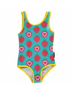 Bañador MAXOMORRA de poliamida reciclada UPF50 "Fresas"