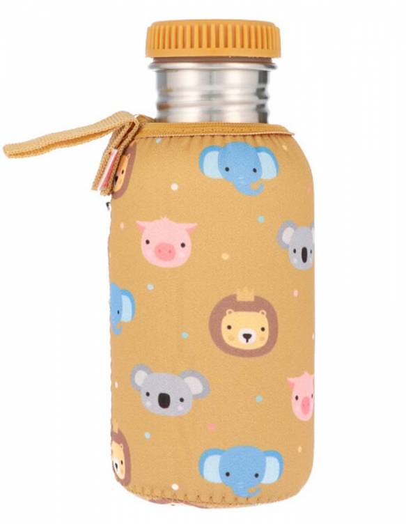 Botella Infantil Acero TUTETE Con Funda Neopreno - Animal Friends