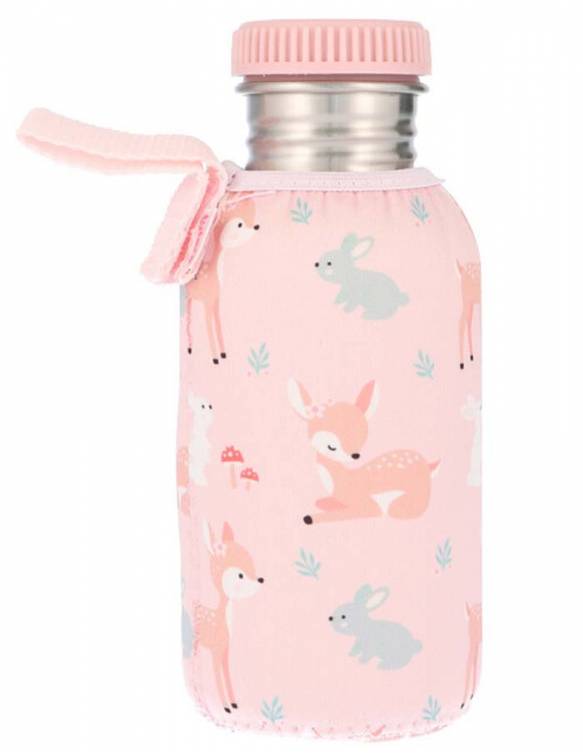 Botella Infantil Acero TUTETE Con Funda Neopreno - Sweet Deer