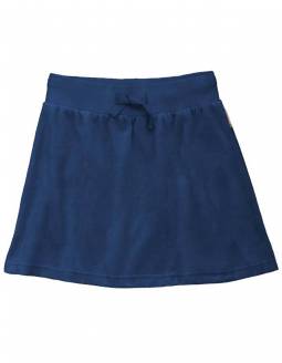 Falda Velour Orgánico MAXOMORRA - Básico Navy