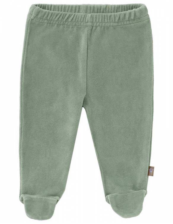 Pantalón Con Pies Terciopelo Orgánico FRESK - Velvet Green