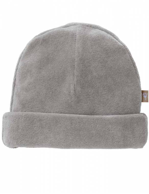 Gorro Recién Nacido Terciopelo Orgánico FRESK - Velvet Grey