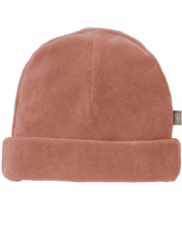 Gorro Recién Nacido Terciopelo Orgánico FRESK - Velvet Rose