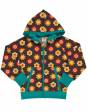 Sudadera Algodón Orgánico MAXOMORRA Con Capucha - Flores