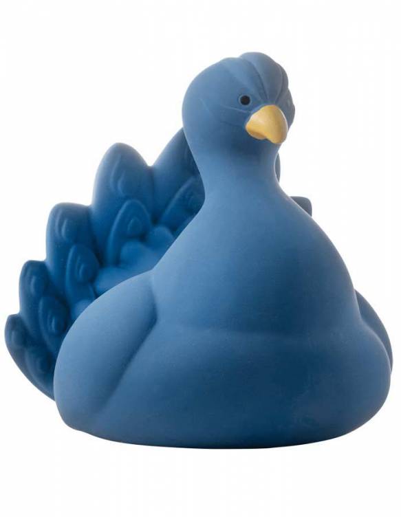 Juguete De Baño Hevea Natural NATRUBA - Pavo Real Azul