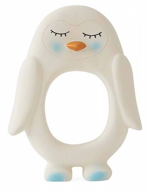 Mordedor OYOY MINI Caucho Natural - Pingüino Blanco