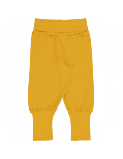 Pantalón Algodón Orgánico MAXOMORRA - Básico Amarillo Amber