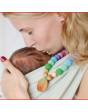 Collar KangarooCare para porteo y lactancia - Double Aqua Rainbow