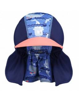 Gorra UV POP IN con Filtro Solar UPF50 - Ballenas