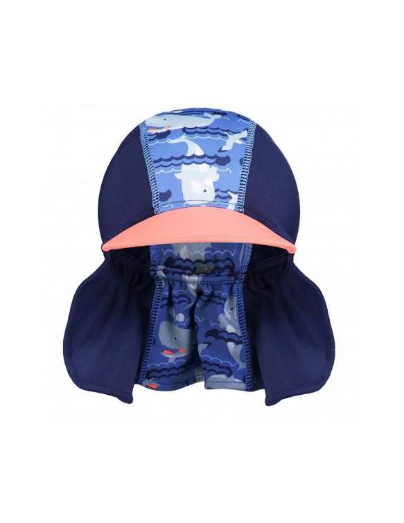 Gorra UV POP IN con Filtro Solar UPF50 - Ballenas