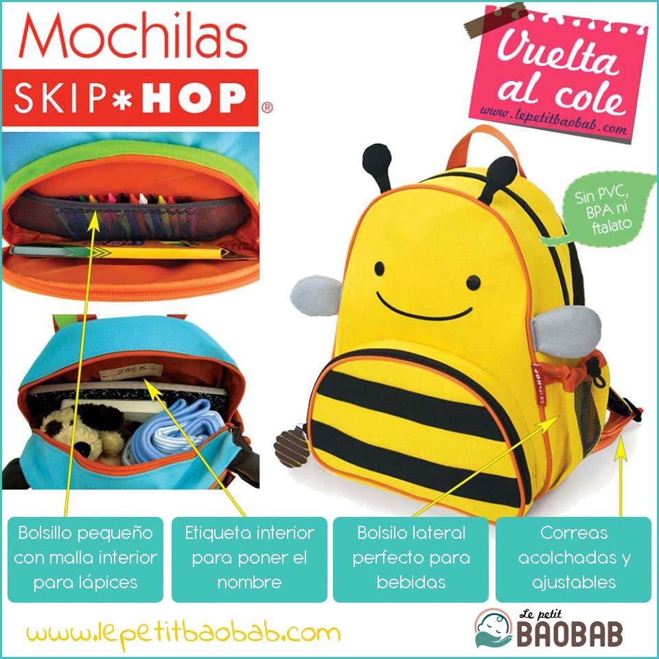 Mochilas Hop Mochila Inftianl Animales Original