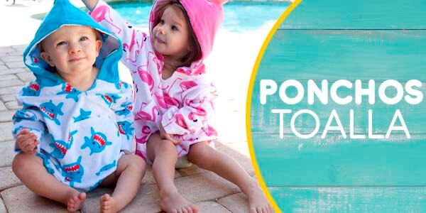 Ponchos Toallas Playa Bebe y Niños